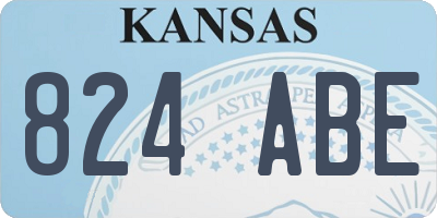 KS license plate 824ABE