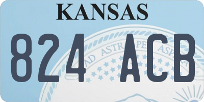 KS license plate 824ACB