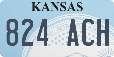 KS license plate 824ACH