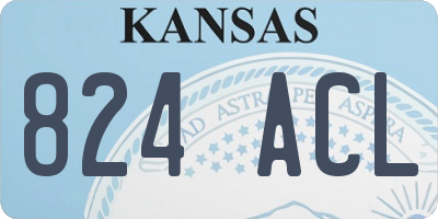 KS license plate 824ACL
