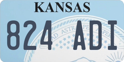 KS license plate 824ADI