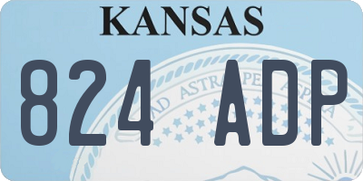 KS license plate 824ADP