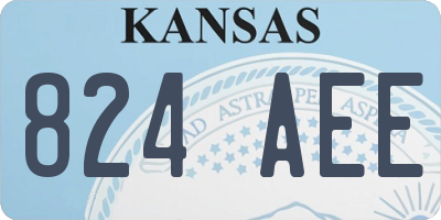 KS license plate 824AEE