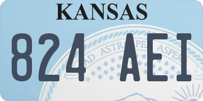 KS license plate 824AEI