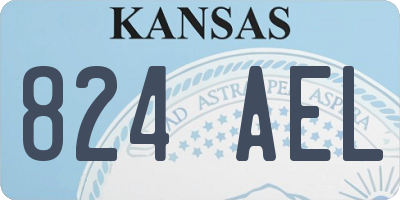 KS license plate 824AEL