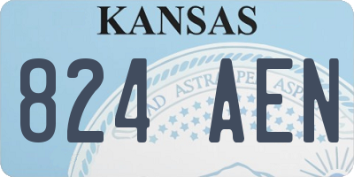 KS license plate 824AEN