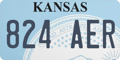 KS license plate 824AER