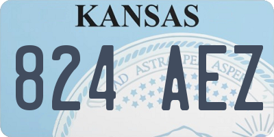 KS license plate 824AEZ