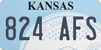 KS license plate 824AFS