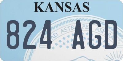 KS license plate 824AGD