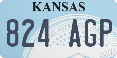 KS license plate 824AGP