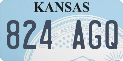 KS license plate 824AGQ