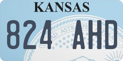 KS license plate 824AHD