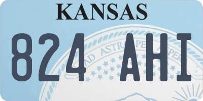 KS license plate 824AHI