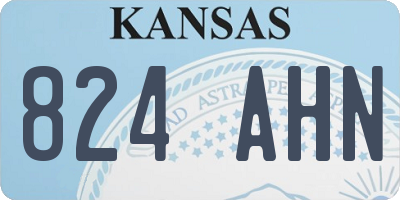 KS license plate 824AHN