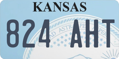 KS license plate 824AHT