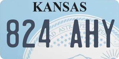 KS license plate 824AHY