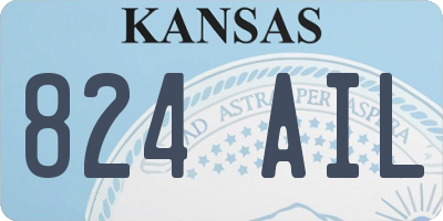 KS license plate 824AIL