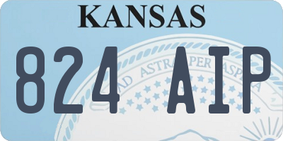 KS license plate 824AIP