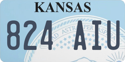 KS license plate 824AIU