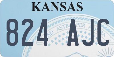 KS license plate 824AJC