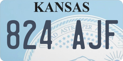 KS license plate 824AJF