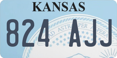 KS license plate 824AJJ