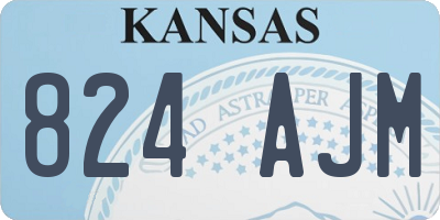 KS license plate 824AJM