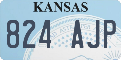 KS license plate 824AJP