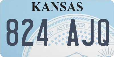 KS license plate 824AJQ