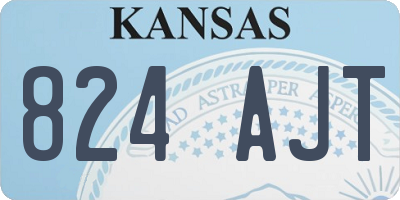 KS license plate 824AJT