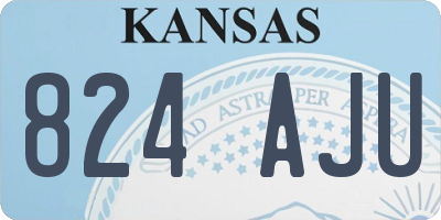 KS license plate 824AJU
