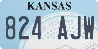 KS license plate 824AJW