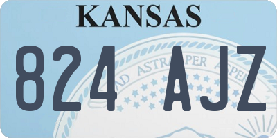 KS license plate 824AJZ