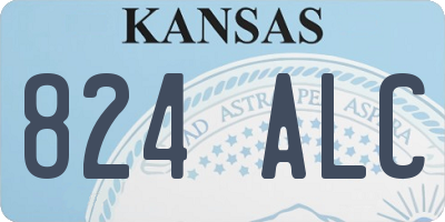 KS license plate 824ALC