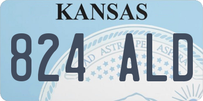 KS license plate 824ALD