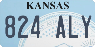 KS license plate 824ALY