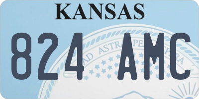 KS license plate 824AMC