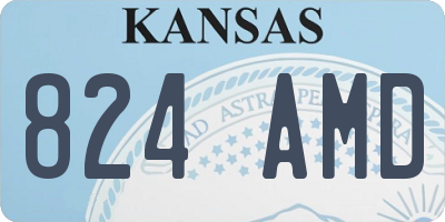 KS license plate 824AMD