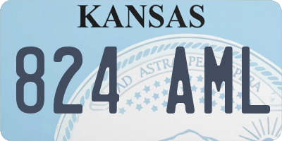 KS license plate 824AML