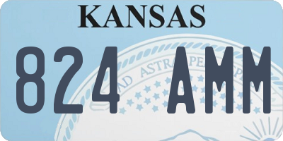 KS license plate 824AMM