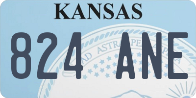 KS license plate 824ANE
