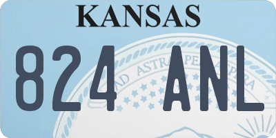KS license plate 824ANL