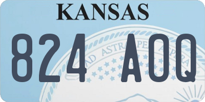 KS license plate 824AOQ