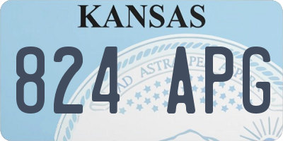 KS license plate 824APG