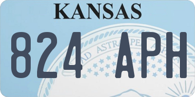KS license plate 824APH