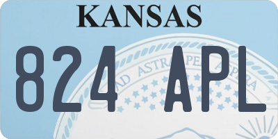 KS license plate 824APL