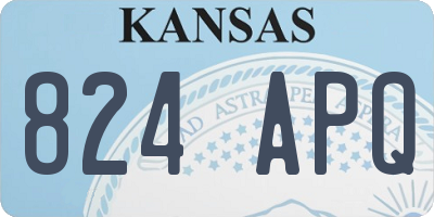 KS license plate 824APQ