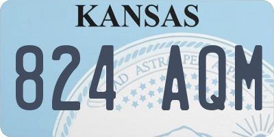 KS license plate 824AQM