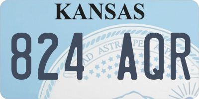 KS license plate 824AQR